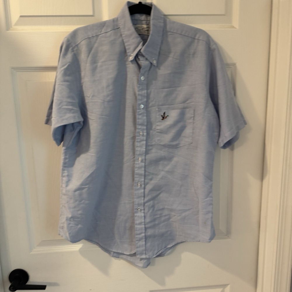 Cove Creek Button Down Shirt Men's Sz L Embroidered Mallard Duck Chest Pocket